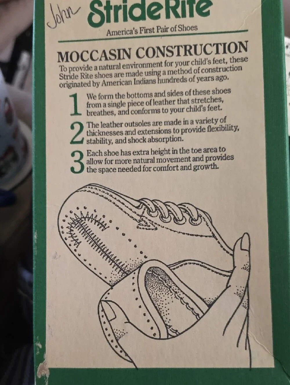 Vontage Stride Rite White Kids Leather Lace-Up Shoes